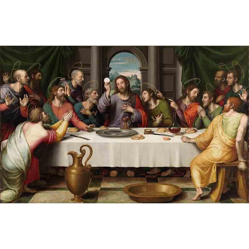 110x70CM Jesus last supper full Drilled Diamond Painting round （no frame）