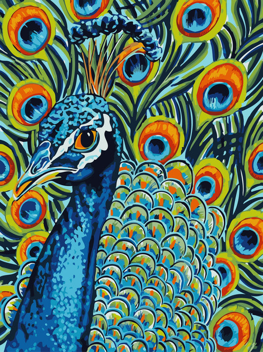 Peacock - 40*50CM No Framed DIY Oil Painting By Numbers Canvas Wall Art