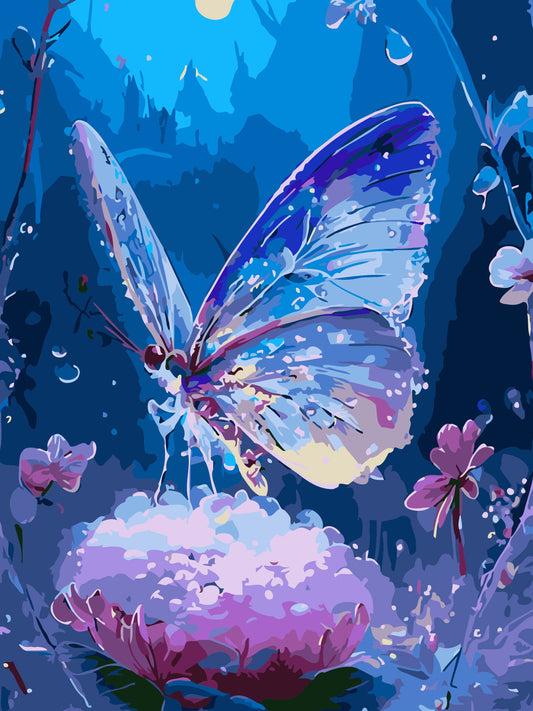 50x70CM -  Butterfly DIY 5D full Diamond Painting no frame