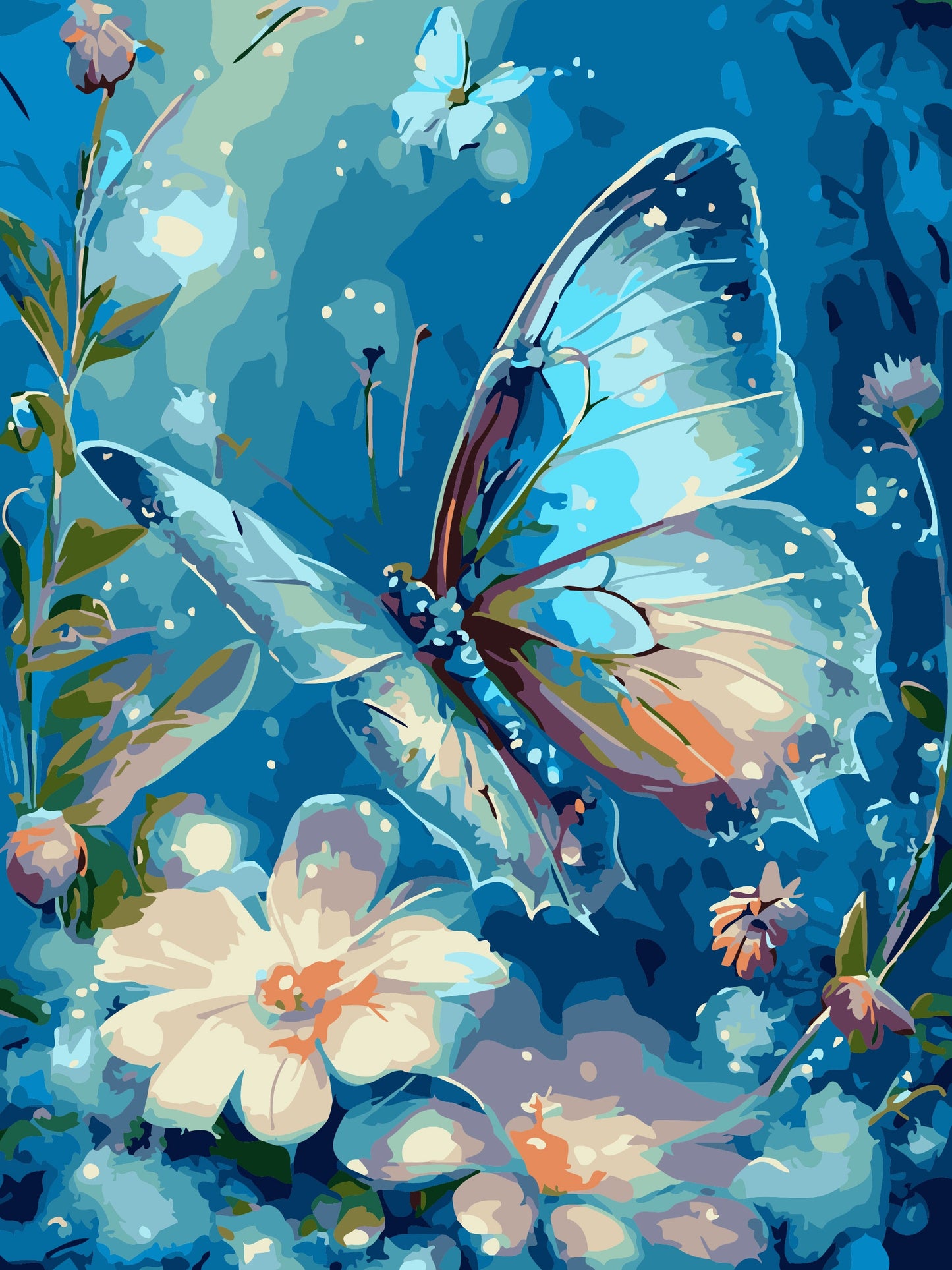 50x70CM -  Butterfly DIY 5D full Diamond Painting no frame R9261