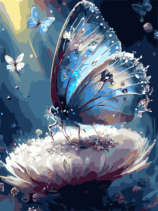 50x70CM -  Butterfly DIY 5D full Diamond Painting no frame