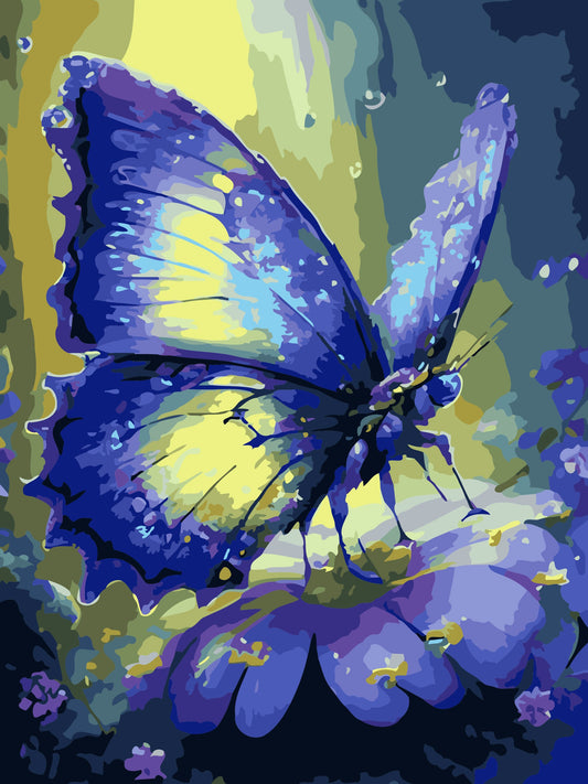 50x70CM -  Butterfly DIY 5D full Diamond Painting no frame