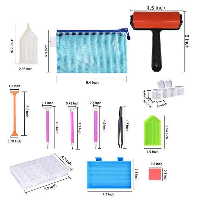22 قطعة من أدوات الرسم الماسية 5D 