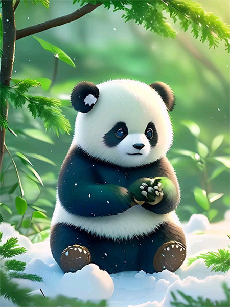 40X50CM Panda DIY Oil Painting By Numbers