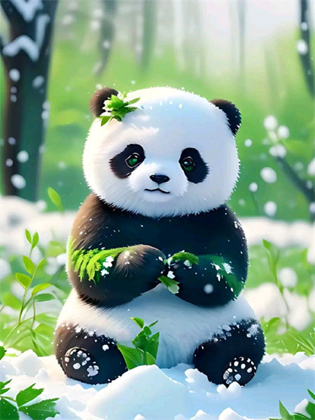 40X50CM Panda DIY Oil Painting By Numbers