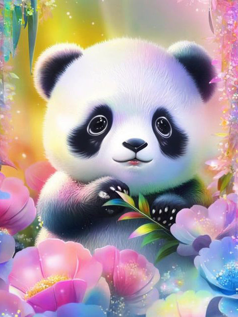 40X50CM Panda DIY Oil Painting By Numbers