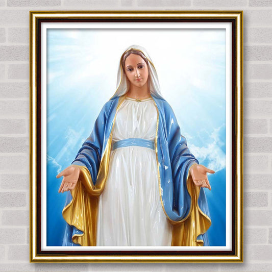 60x70CM Mary Full Diamond Painting NO Frame Round diamond