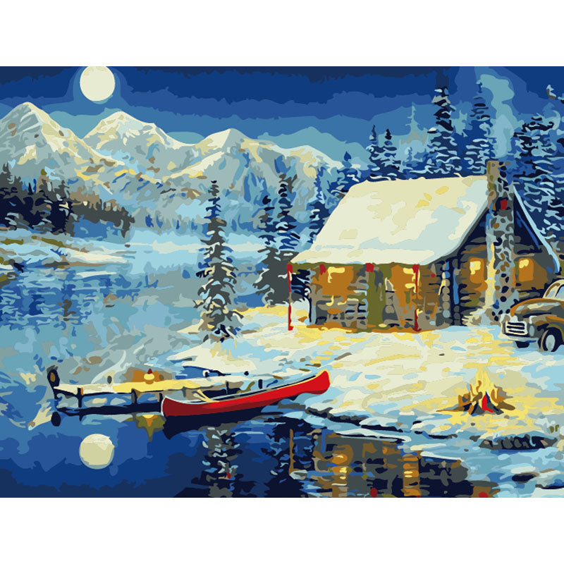 40X50CM Chirstmas DIY Oil Painting By Numbers