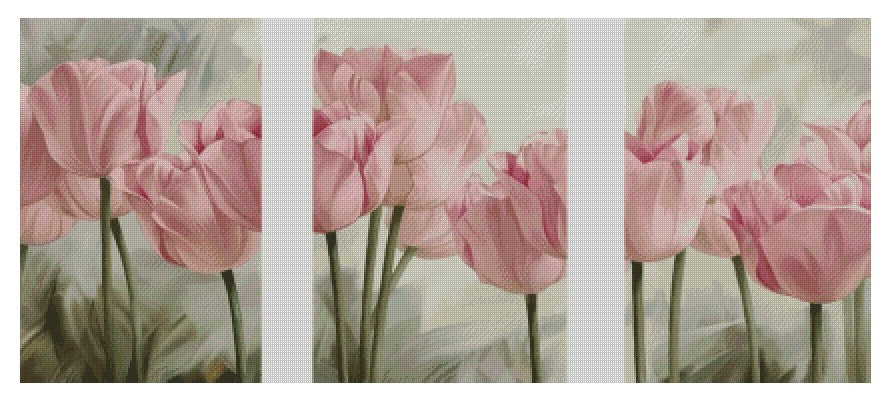 120x50CM  Pink Tulip  5D Full Diamond no frame