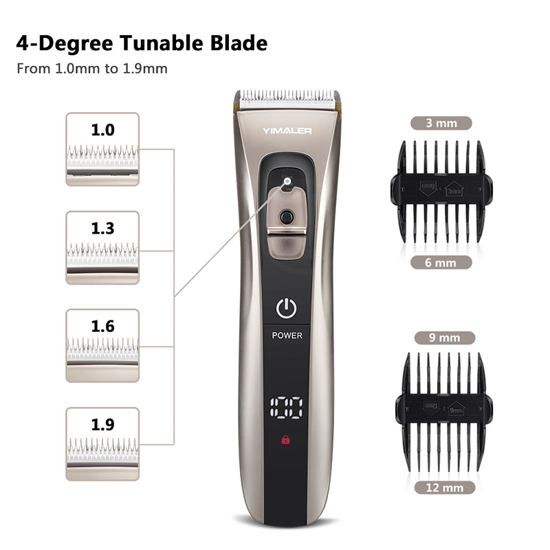 Hair Cutting Kit Hair Trimmer Grooming Sets for Men Personal Haircut Machine Long Battery Yimaler