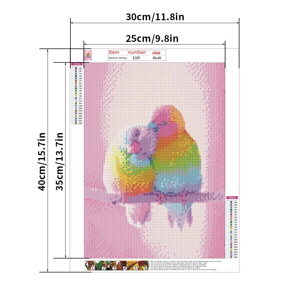 Bird-5D لوحة ماسية كاملة DIY صور 30X40CM E329