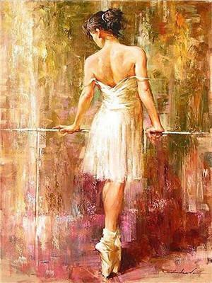 Dance  No Framed DIY Oil Painting By Numbers Canvas Wall Art For Living Room Home Decor 40*50CM