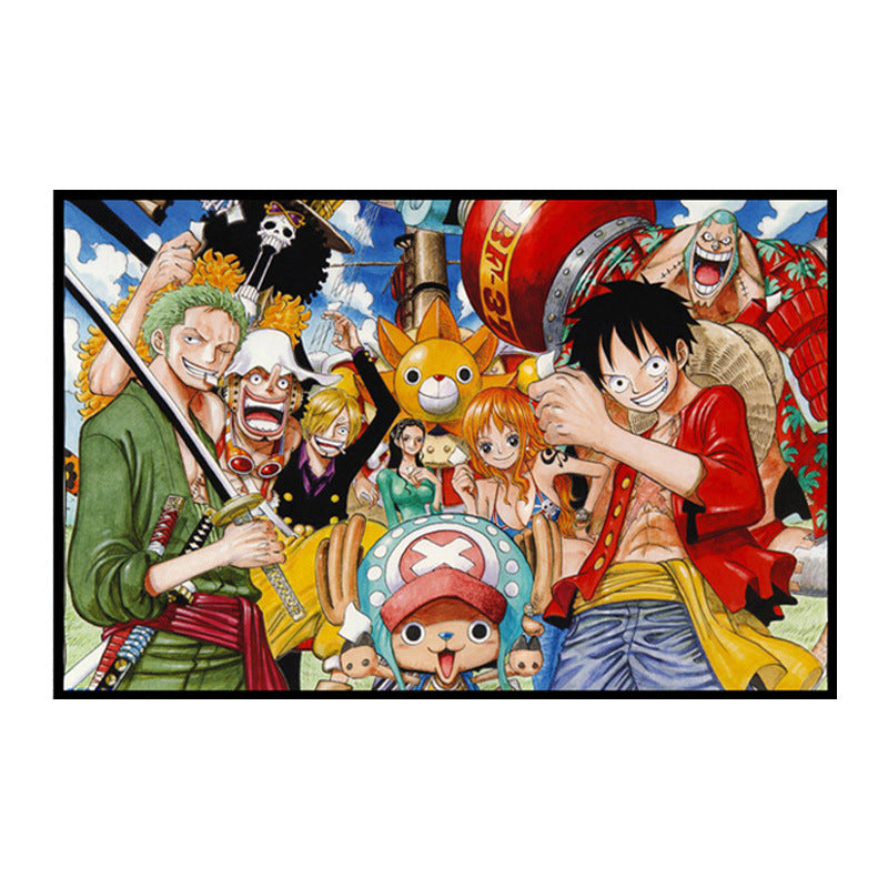 100x74cm 《One Piece 》Stitch Kits 11CT Stamped  Full Range of Embroidery Starter Kit for Beginners Pre-Printed Pattern