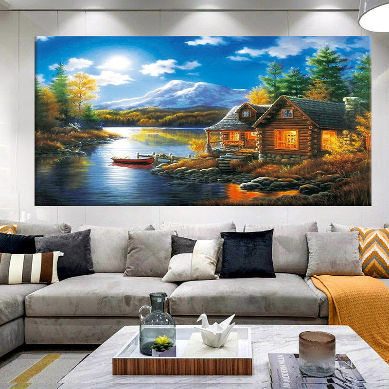 50X100CM - Dream House DIY 5D Full Diamond Painting NO Frame