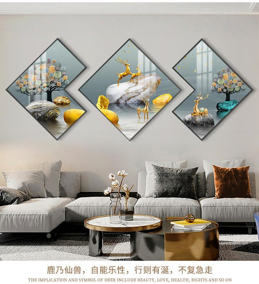 150x65cm Polygon deer 5d diy diamond painting full drill NO FRAME