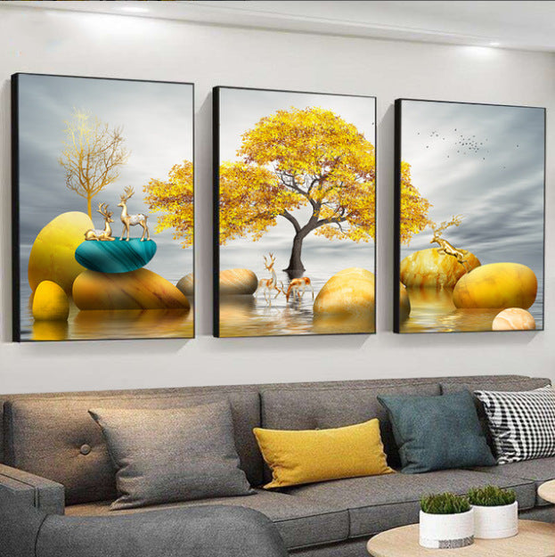 120x60cm landscape living room  5d diy diamond painting full drill NO FRAME