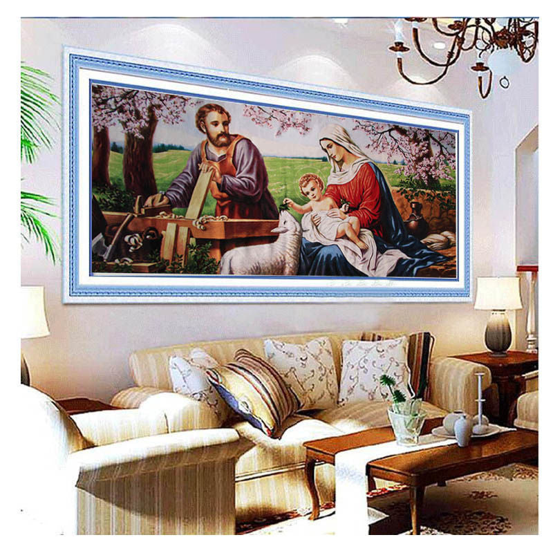 120x50CM St. family FULL Drilled Diamond Painting NO FRAME