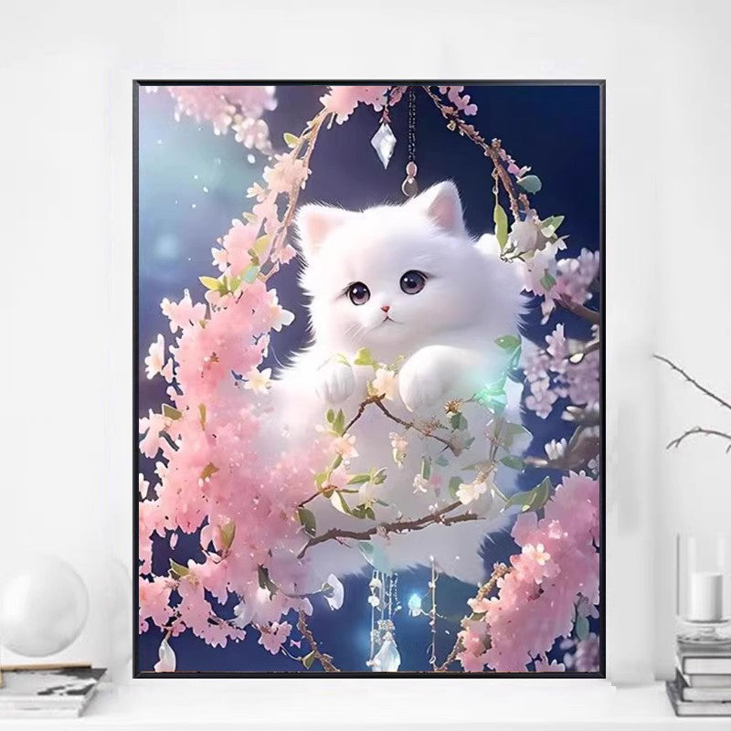 60X80CM -  Cat DIY 5D Full Diamond Painting NO Frame