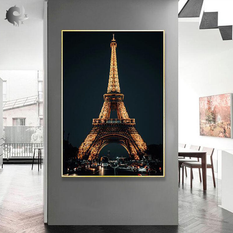 60X80CM -  Eiffel Tower DIY 5D Full Diamond Painting NO Frame