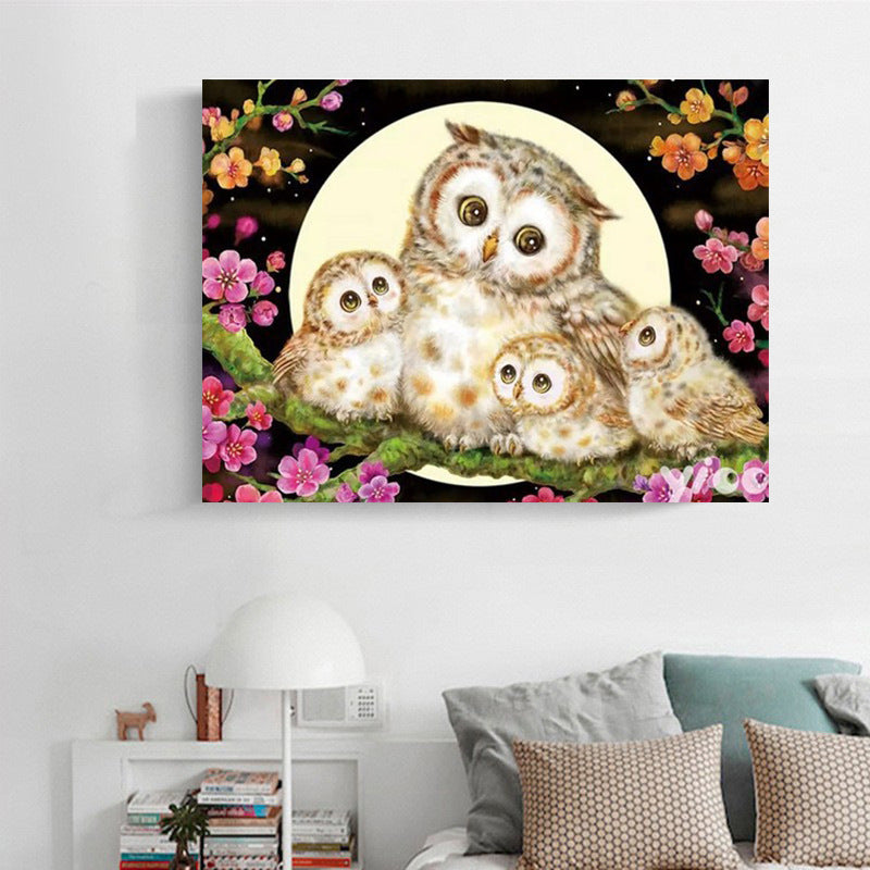 40X60CM - Owl DIY 5D Full Diamond Painting NO Frame