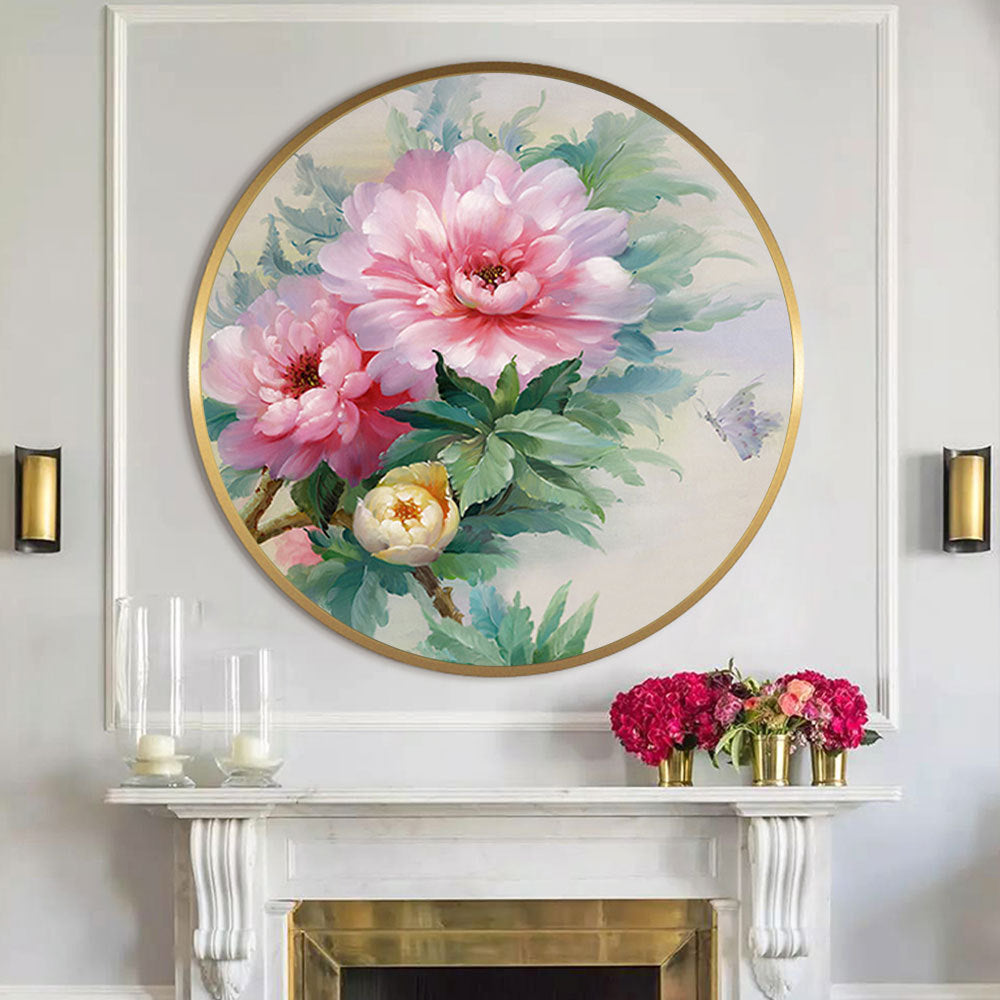 60x60cm peony 5d diy diamond painting full drill NO FRAME