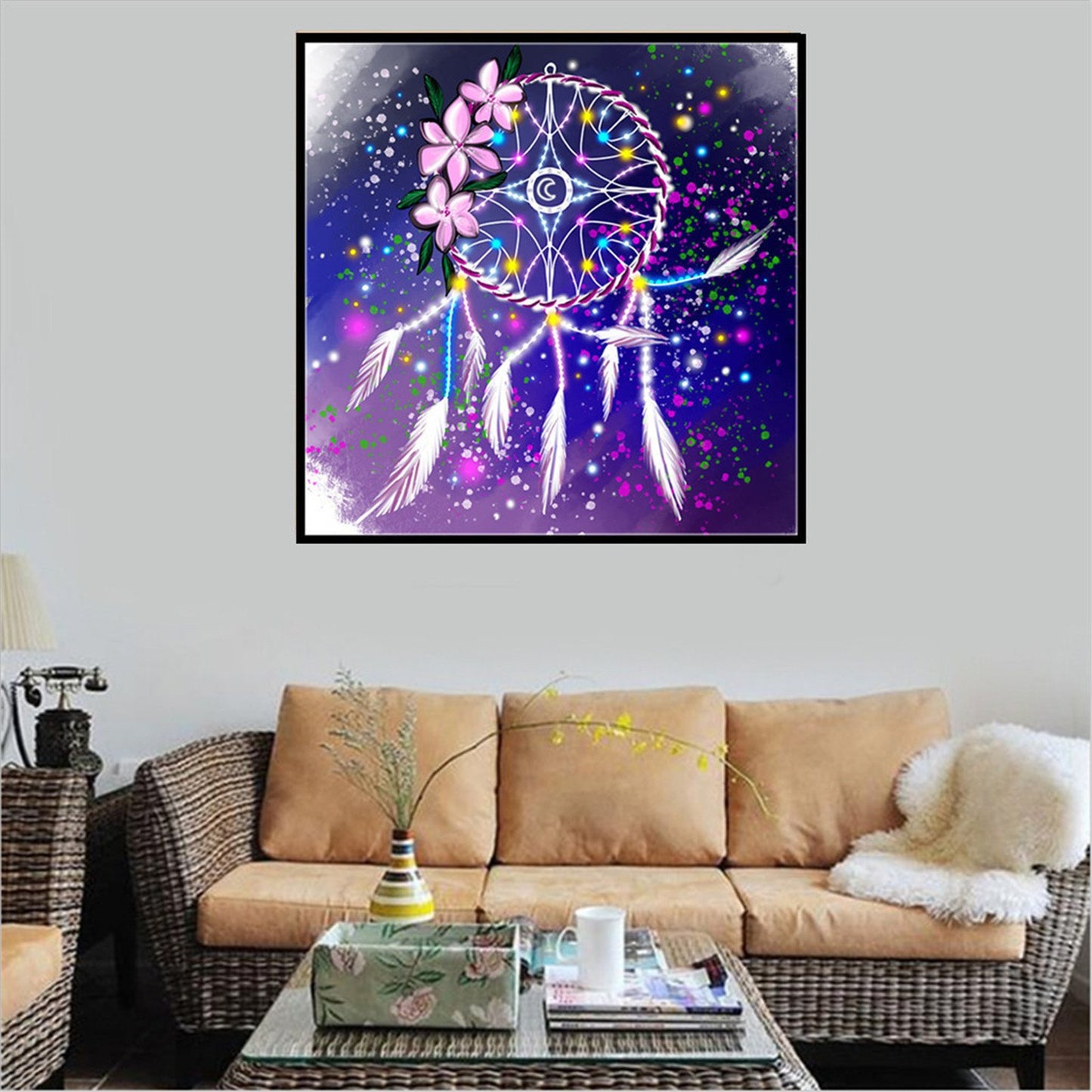 30x30CM dream catcher 5D Full Diamond no frame