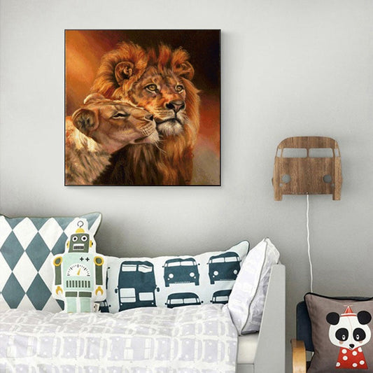 50X55CM -  Lion DIY 5D Full Diamond Painting NO Frame