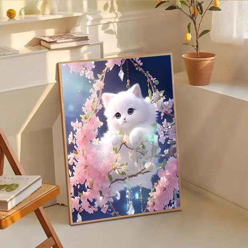 60X80CM -  Cat DIY 5D Full Diamond Painting NO Frame