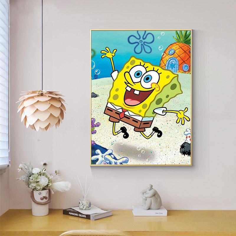 40x60CM-Spongebob- DIY 5D full Diamond Painting