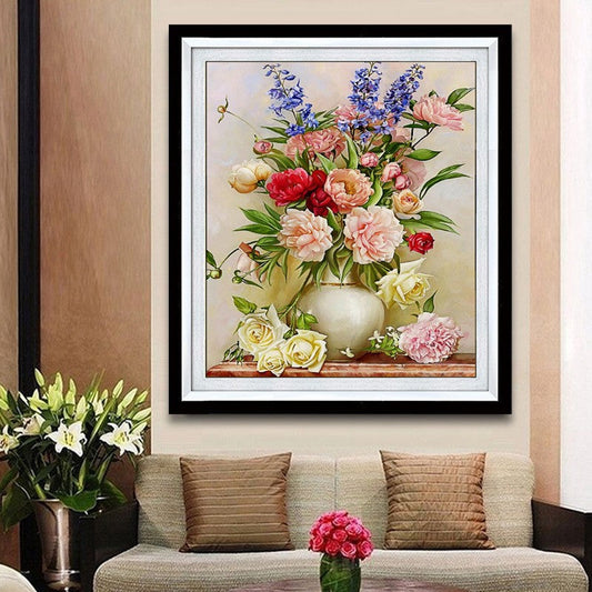 50X70CM -  Flower DIY 5D Full Diamond Painting NO Frame