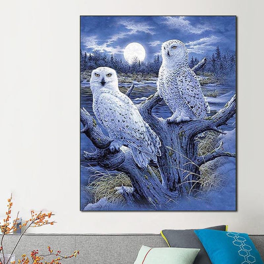 50X70CM -  Owl DIY 5D Full Diamond Painting NO Frame