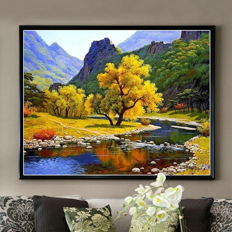 50x40cm Valley River 5d diy diamond painting full drill NO FRAME