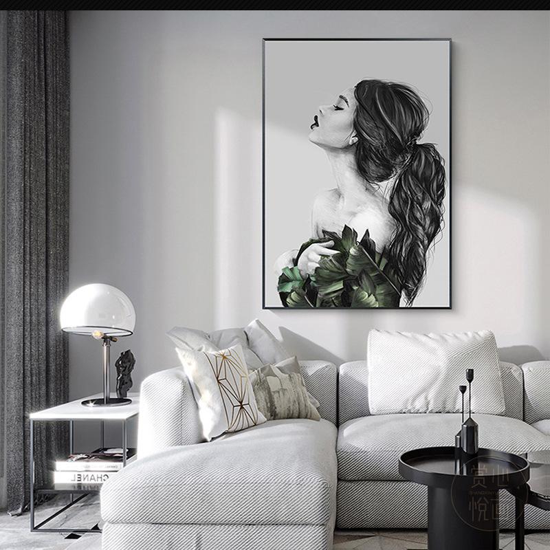 60x90CM-Lady- DIY 5D full Diamond Painting