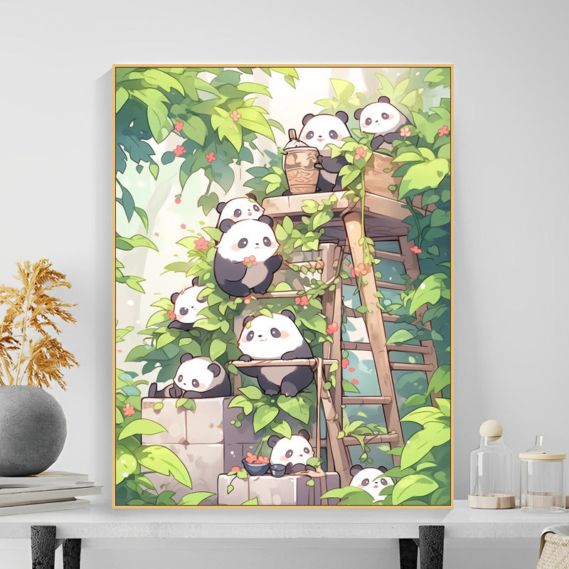 40X50CM Panda DIY Oil Painting By Numbers