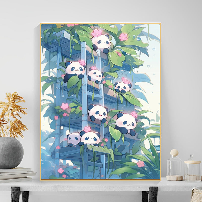 40X50CM Panda DIY Oil Painting By Numbers