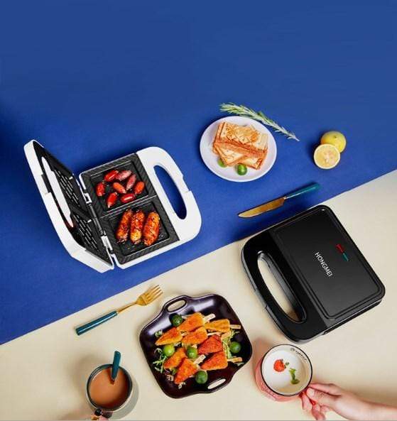 Electric Sandwich Maker Grilling Baking Plates Toaster Multifunction Non-Stick Egg waffle Breakfast Machine