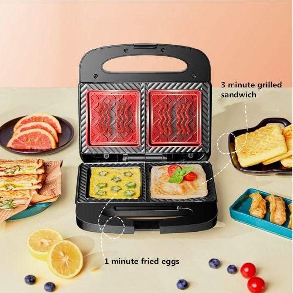 Electric Sandwich Maker Grilling Baking Plates Toaster Multifunction Non-Stick Egg waffle Breakfast Machine