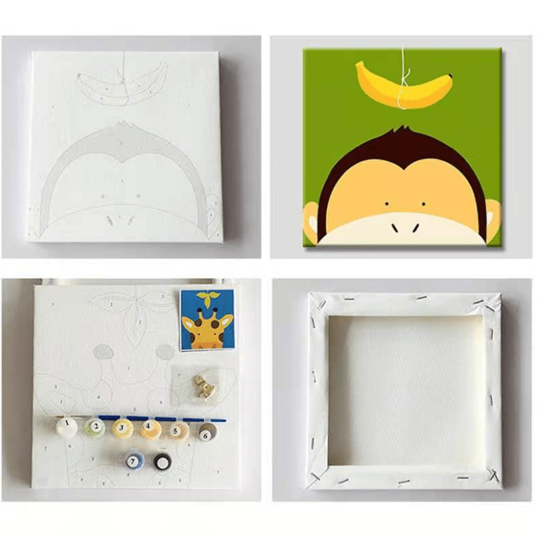 20x20CM Pochacco - Kids with Framed DIY Oil Painting By Numbers