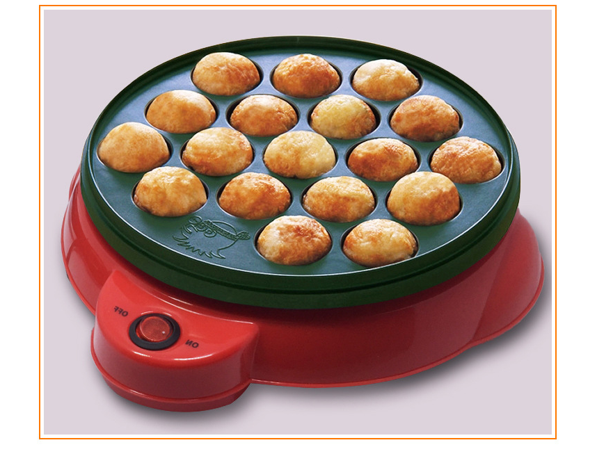 Mini Electric Octopus balls barbecue plate Pot