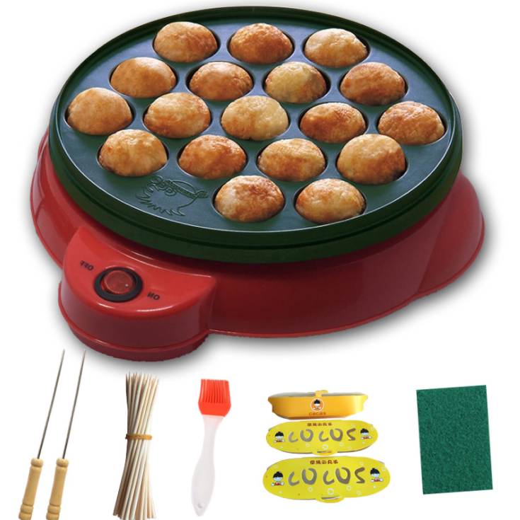 Mini Electric Octopus balls barbecue plate Pot