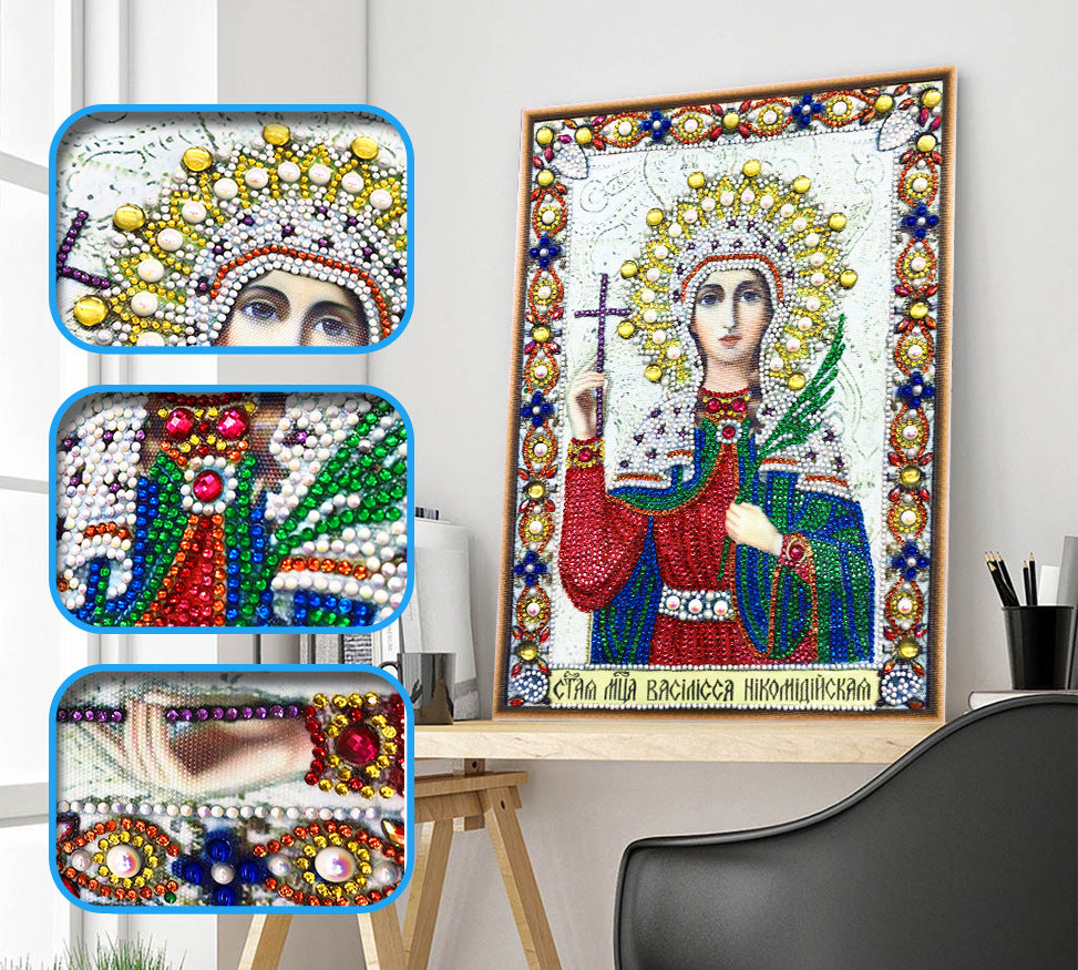 30X40cm Jesus 5D Diamond Painting（ Special beads)