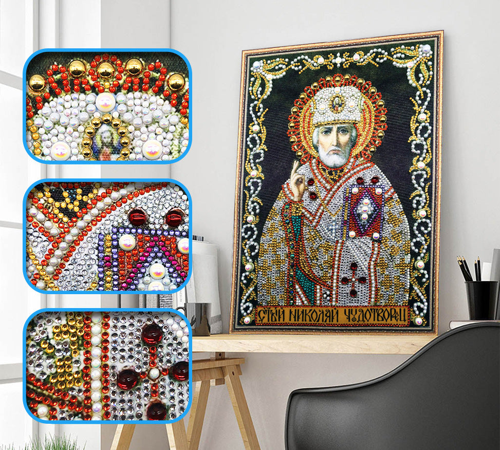 30X40cm Jesus 5D Diamond Painting（ Special beads)