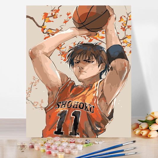 SLAM DUNK لوحة زيتية ذاتية الصنع بدون إطار بالأرقام 40*50 سم 