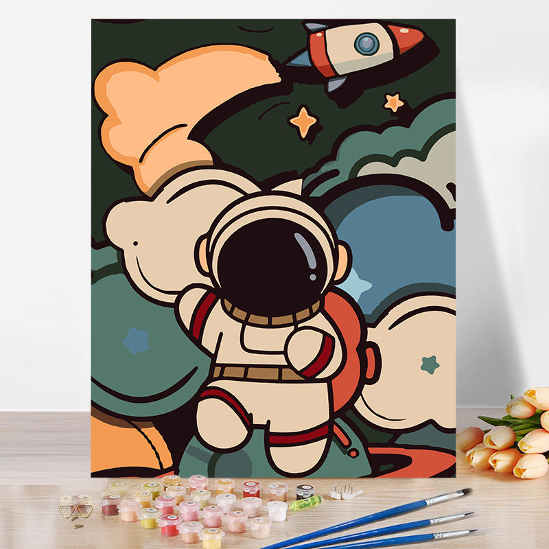 Astronaut No Framed DIY Oil Painting By Numbers 40*50CM